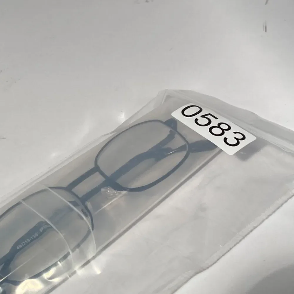 Reading Glasses 2.50 Rectangular Black Metal Readers